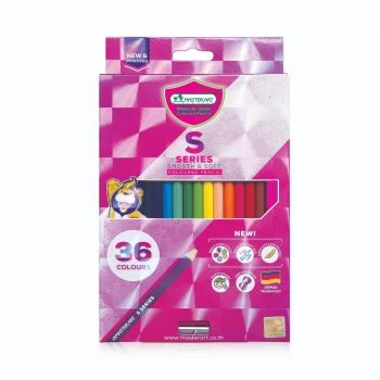 มาสเตอร์อาร์ต ดินสอสี 36 สี เอส-ซีรี่ส์ (สินค้าห้องดีล)