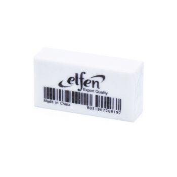 ยางลบดินสอ Elfen EF350 สีขาว กล่อง 50 ก้อน