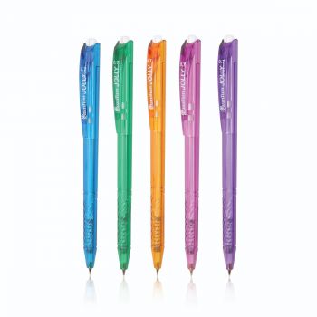 (1Free1) ปากกาลูกลื่น Quantum Skate Jolly 0.7 น้ำเงิน (คละสี) (กระบอก 50 แท่ง)