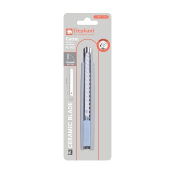 คัตเตอร์ 9 มม. ตราช้าง PC-901 สีฟ้า