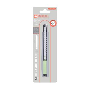คัตเตอร์ 9 มม. ตราช้าง PC-901 สีเขียว