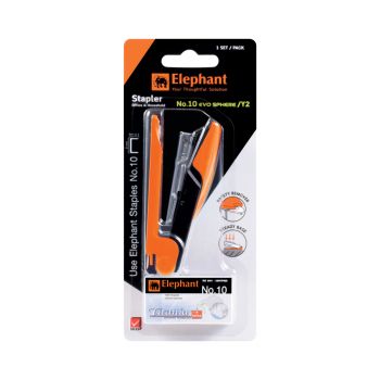 ชุดเครื่องเย็บพร้อมลวด เบอร์ 10 ตราช้าง Evo Sphere/Y2 สีส้ม