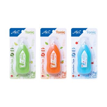 เทปลบคำผิด Elfen โทนิค 5มม. x 12ม. คละสี