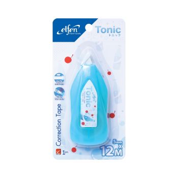 เทปลบคำผิด Elfen โทนิค 5มม. x 12ม. สีฟ้า
