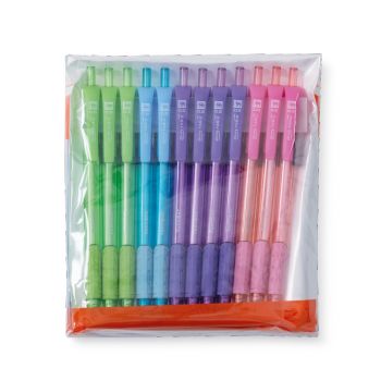 ปากกาตราช้างดริฟท์ โทริโอะ 0.5 มม. น้ำเงินคละสี (แพ็ค 12 ด้าม)