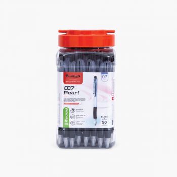 ปากกาลูกลื่น 0.7มม. Quantum 007 Pearl หมึกสีดำ (กระบอก 50 แท่ง)