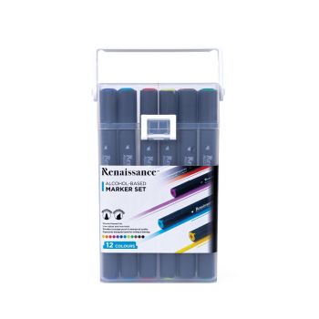 ชุดมาร์กเกอร์เรนาซองซ์ 12 สี PP BOX