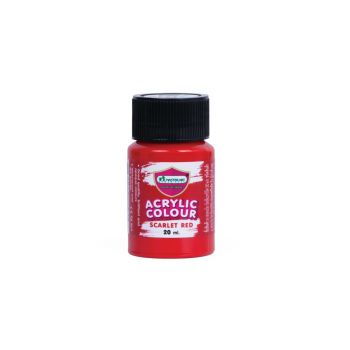 สีอะคริลิคมาสเตอร์อาร์ต รุ่นขวดเดี่ยว 20มล. เบอร์ 003 Scarlet Red