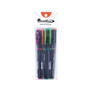 ปากกาลูกลื่น 0.5 มม. Elfen Liso Charcoal หมึกสีน้ำเงิน (คละสี) (6แท่ง/ถุง)