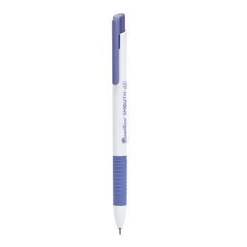 ปากกาลูกลื่น 0.5 มม. Quantum Geluloid Smooth ด้ามม่วง หมึกน้ำเงิน