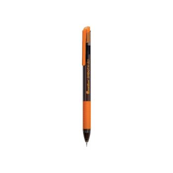 ปากกาลูกลื่น 0.7 มม. Quantum Geluloid Smooth ด้ามส้ม หมึกน้ำเงิน