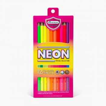 ดินสอสีมาสเตอร์อาร์ต  12 สีนีออน