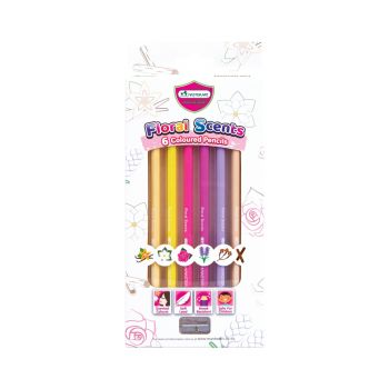 ดินสอสีมาสเตอร์อาร์ต  6 สี กลิ่น Floral