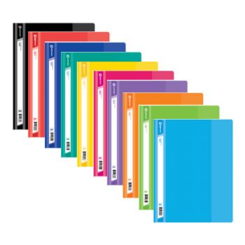 แฟ้มเจาะพลาสติก A4 ตราช้าง MF01