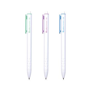 ปากกาลูกลื่น 0.5 มม. Quantum Geluloid Sphere ด้ามคละสี หมึกน้ำเงิน