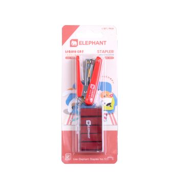 ชุดเครื่องเย็บพร้อมลวด ตราช้าง Mini-10/Y2 สีแดง