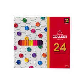สีไม้ Colleen 24 สี 24 แท่ง กล่องกระดาษ