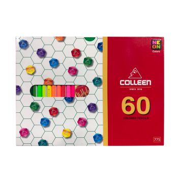 สีไม้ Colleen 60 สี 60 แท่ง กล่องกระดาษ