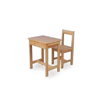 ชุดโต๊ะเก้าอี้นักเรียนไม้ยางพารา SD-07(Desk)(Chair) โตไก มัธยม