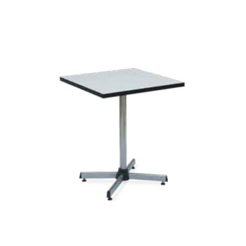 ชุดโต๊ะอาหารหน้าเหลี่ยมขาว ขาสี่แฉกชุบโครเมี่ยม โตไก TRW-6060