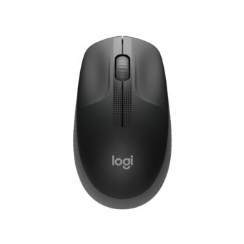 เมาส์ไร้สาย Logitech Full-Size Wireless Mouse M190 สีชาโคล