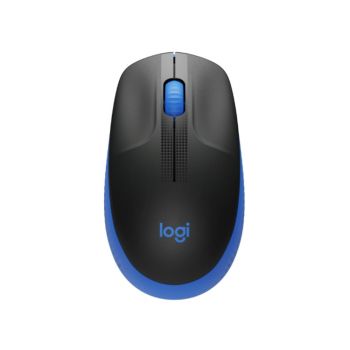 เมาส์ไร้สาย Logitech Full-Size Wireless Mouse M190 สีน้ำเงิน