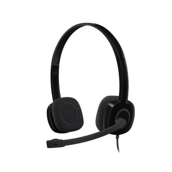 หูฟังพร้อมไมโครโฟน Logitech Stereo Headset H151
