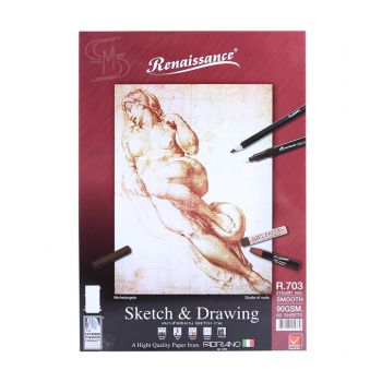 (Clearance) สมุดสเก็ตช์ ขนาด A4 (สันกาว) รุ่นR703 Renaissance & Fabriano (SD155339)