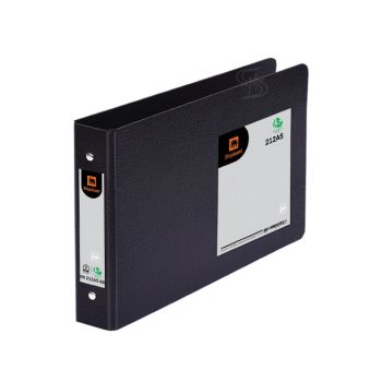 แฟ้ม 2 ห่วง ขนาด A5 สันกว้าง 1" รุ่น 212A5 สีดำ ตราช้าง