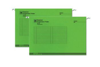 แฟ้มแขวน ตราช้าง รุ่น 925 สีเขียว