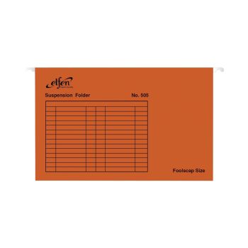 แฟ้มแขวน Elfen 505 F4 สีส้ม (แพ็ค 10 ชิ้น)