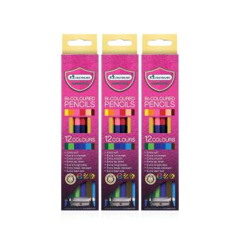 สีไม้ 2 หัว 12 สี มาสเตอร์อาร์ตรุ่น 5Stars (3กล่อง/แพ็ค)