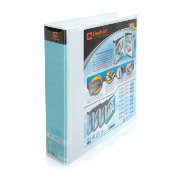 แฟ้ม 4 ห่วง ตราช้าง 9450 A4 View Binder สีขาว