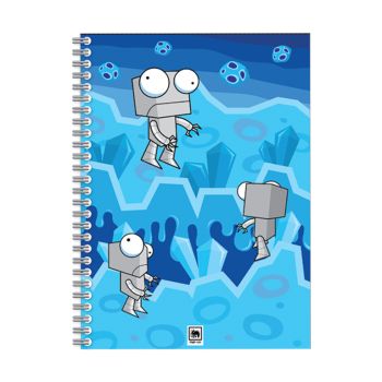 สมุดบันทึกริมลวด ตราช้าง WA101 (คละลาย)