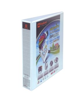 แฟ้ม 3 ห่วง ขนาด A4 ปก PP TEARSEAL รุ่น 7350 สีขาว ตราช้าง