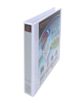 แฟ้ม 3 ห่วง ขนาด A4 ปก PP TEARSEAL รุ่น 7330 สีขาว ตราช้าง