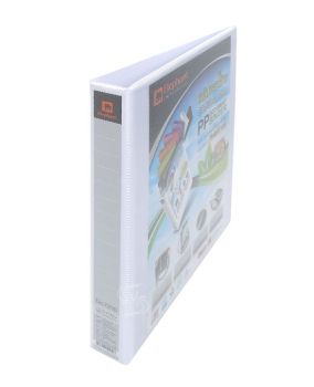 แฟ้ม 2 ห่วง ตราช้าง รุ่น 7230 ขนาด A4 ปก PP TEARSEAL สีขาว