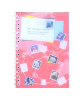 สมุดบันทึกริมลวด ตราช้าง WB-102 ขนาด A6 (คละลาย)