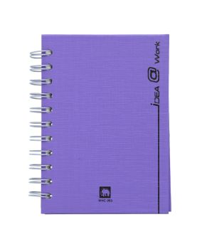 สมุดบันทึกริมลวด ตราช้าง WHC-203 ขนาด A6 (คละสี)