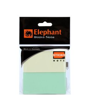 กระดาษโน๊ตแถบกาว ตราช้าง พกพา 37x75มม. (100 แผ่น)