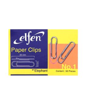 ลวดเสียบกระดาษแบบกลม เอลเฟ่น No.1 ขนาด 33มม.