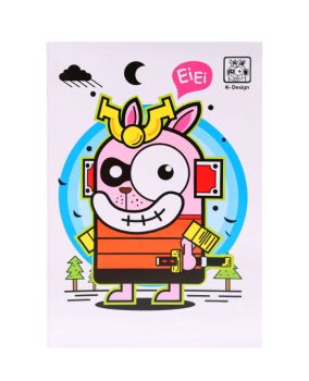 สมุดบันทึกปกอ่อน ตราช้าง รุ่น K-101 60 แกรม 30 แผ่น (คละลาย)