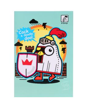 สมุดบันทึกปกอ่อน ตราช้าง รุ่น K-102 60 แกรม 30 แผ่น (คละลาย)