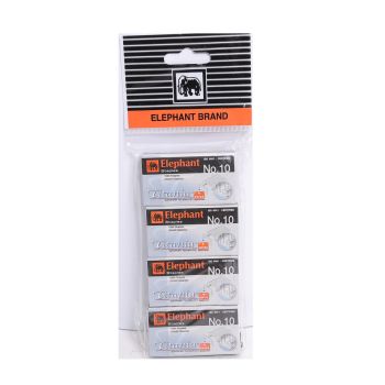 ลวดเย็บกระดาษ เบอร์ 10 ตราช้าง รุ่นไททาเนีย (แพ็ค 4 กล่อง)
