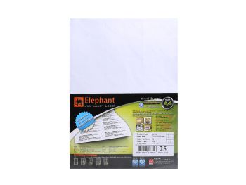 ป้ายสติ๊กเกอร์เจ็ทเลเซอร์ ตราช้าง 19-030 (70 x 36 mm)