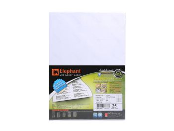 ป้ายสติ๊กเกอร์เจ็ทเลเซอร์ ตราช้าง 19-034 (105 x 36 mm)