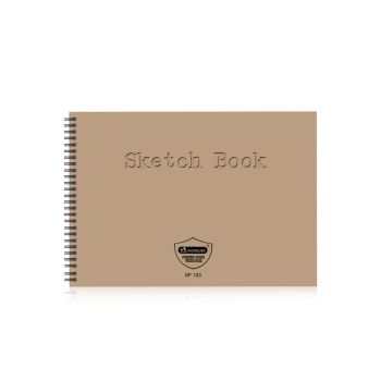 สมุดสเก็ตซ์ริมลวดมาสเตอร์อาร์ตรุ่น SP103 ขนาด A4 100แกรม 50แผ่น สีน้ำตาล