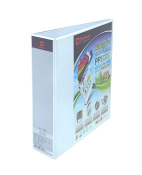 แฟ้ม 3 ห่วง ตราช้าง ปก PP TEARSEAL รุ่น 7380 ขนาด A4 สีขาว