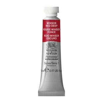 สีน้ำแท้เกรดศิลปิน Winsor & Newton หลอด 5มล. S1 เบอร์ 725 Winsor Red Deep