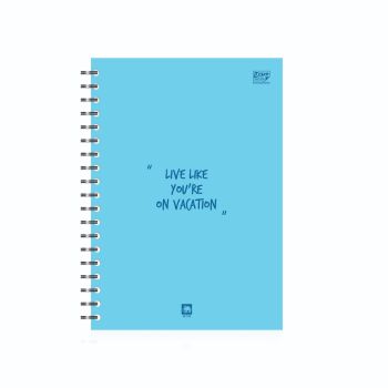 สมุดบันทึกปกกระดาษ ตราช้าง รุ่น W-106 ขนาด A5 (คละลาย)